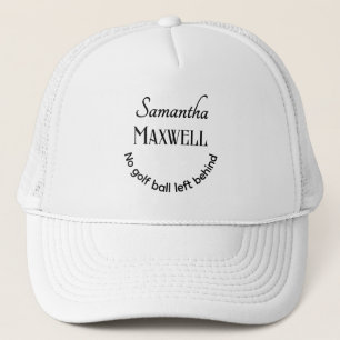 Casquette Minimaliste moderne Personnalités Noms Drôle Golf 