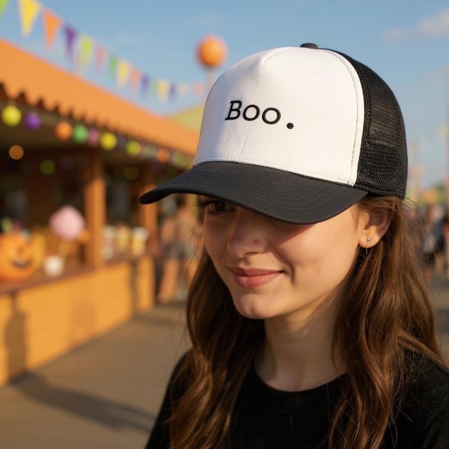 Casquette Minimaliste Sarcastique Halloween Boo (Créateur téléchargé)