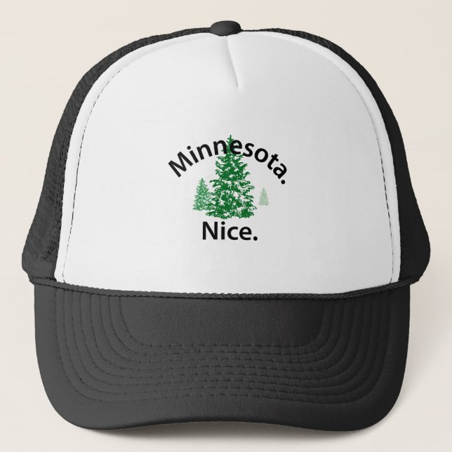 Casquette Minnesota Nice. Point ! (texte noir) (Devant)