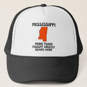 Casquette Mississippi - Mark Twain a combattu des ours grizz