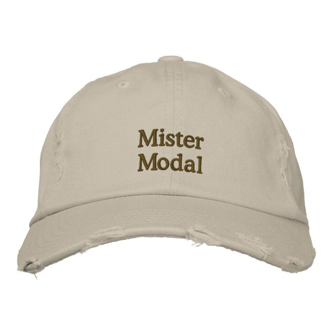 Casquette "Mister Modal" désorganisé (Devant)