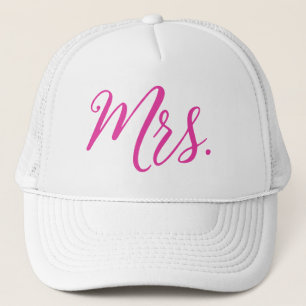 Casquette Mme Chapeau Trucker – Design Script Chic Rose