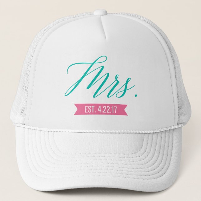 Casquette Mme Etablie Date Personnalisée (Devant)