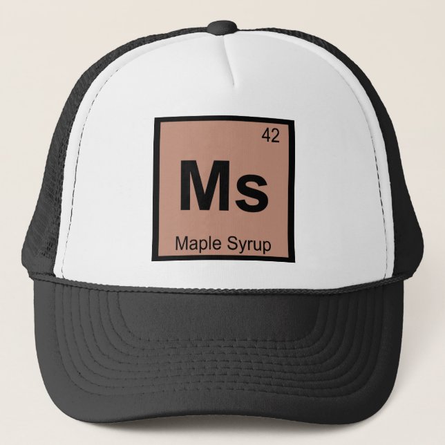 Casquette Mme - symbole de Tableau périodique de chimie de (Devant)