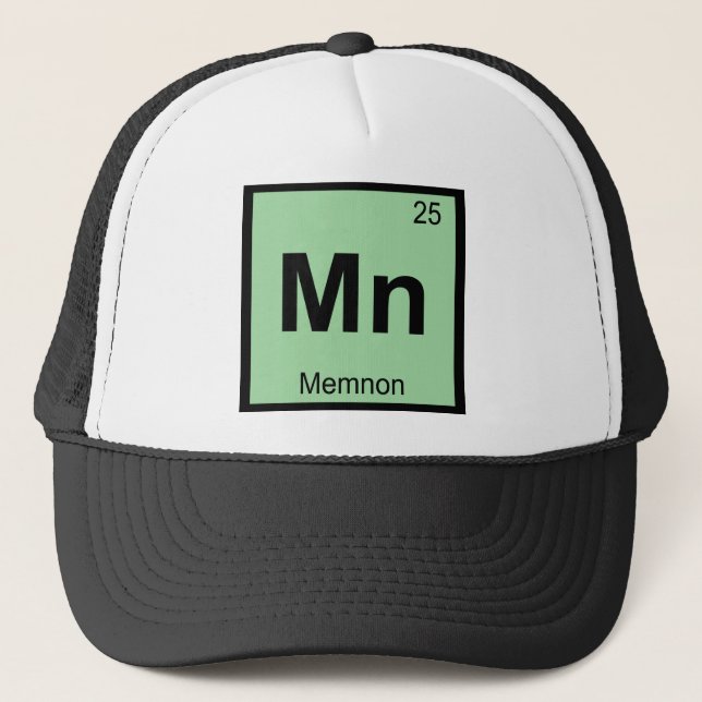 Casquette Mn - Memnon Chimie Grecque Symbole du tableau péri (Devant)
