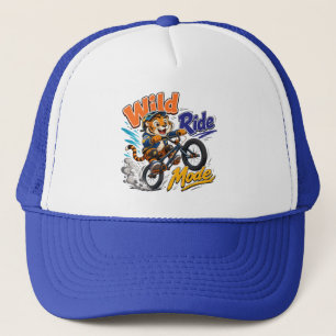 Casquette Mode Course Folle Tigre de Dessin Animé à Vélo Enf