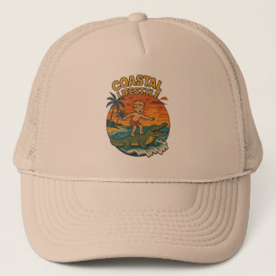 Casquette Mode de vie côtier Alligator Surfeur   Plage Rétro