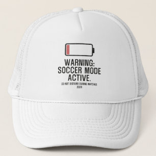 Casquette Mode Football Drôle Actif Batterie Faible en Panne