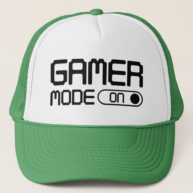Casquette Mode Gamer activé (Devant)