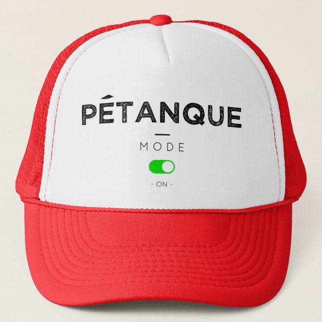 Casquette Mode Petanque sur (Devant)