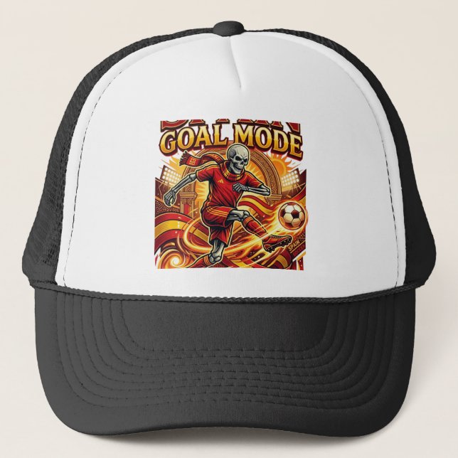 Casquette Mode squelette de but de l'Espagne Nations striker (Devant)