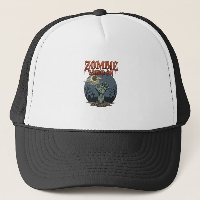Casquette Mode Zombie Halloween Main Cimetière de Lune_1 (Devant)