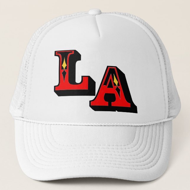 Casquette ・° Modèle - Cool LA Logo Stylish Trucker Hat§ ・° (Devant)