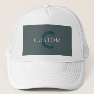 Casquette Modèle de monogramme personnalisable élégant