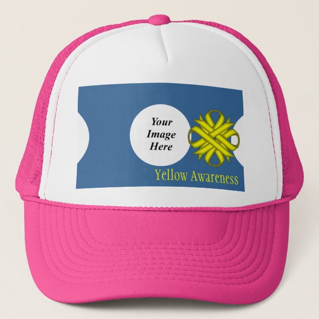 Casquette Modèle de ruban trèfle jaune par Kenneth Yoncich (Devant)