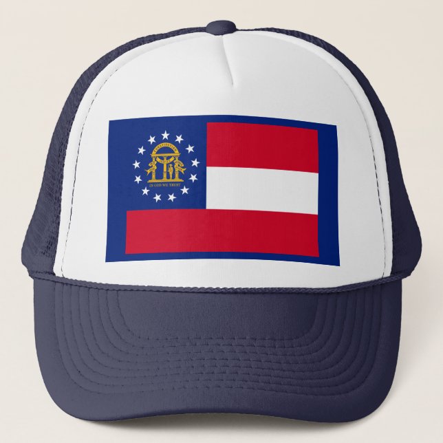Casquette Modèle du drapeau de l'État de Géorgie (Devant)