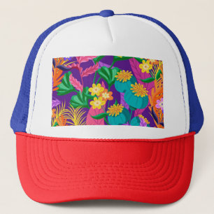 Casquette Modèle floral exotique coloré-23148