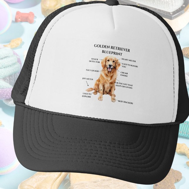 Casquette Modèle Funny Golden Retriever (Créateur téléchargé)