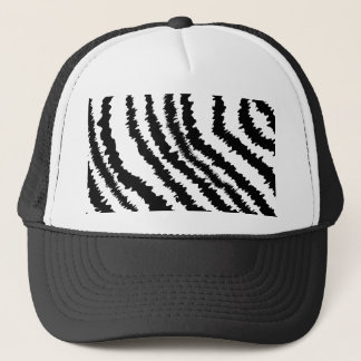 Casquette Modèle noir d'impression de zèbre