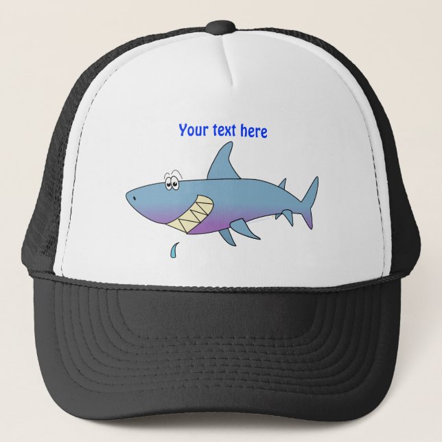Casquette Modèle personnalisable de sourire mignon de requin (Devant)