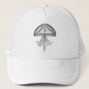 Casquette Modèle vintage de méduses d'antiquité de médus