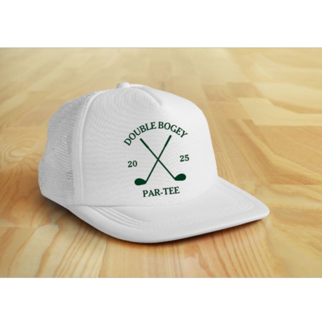 Casquette Modern Custom Funny Golf Lover Green Text (Modern custom golf lover green text trucker hat)