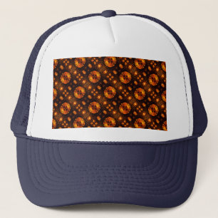 Casquette Moderne Élégant Bohème Doré Motif d'Art Abstrait #