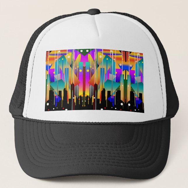 Casquette Moderne Formes Géométriques Abstraites de New York (Devant)