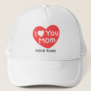 Casquette Moderne Simple Je t'aime Maman