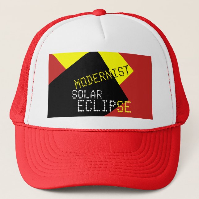Casquette Modernist Solar Eclipse Funny personnalisable (Devant)