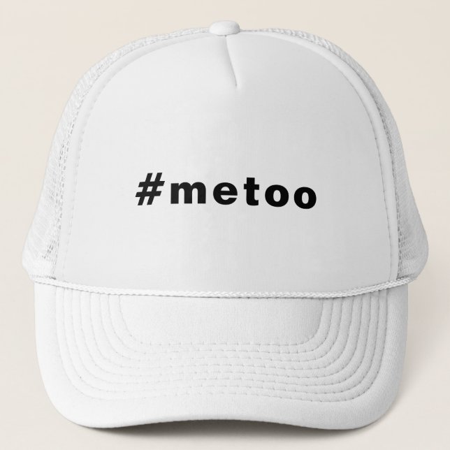 Casquette moi aussi, #metoo, orgueil Lettres noires (Devant)