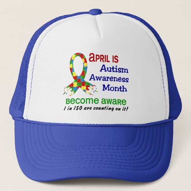 CASQUETTE MOIS AVRIL DE SENSIBILISATION SUR L'AUTISME (Devant)