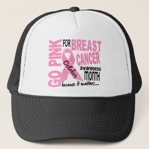 Casquette Mois de conscience de cancer du sein