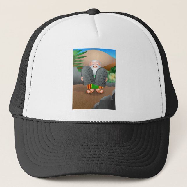 Casquette Moïse et l'histoire de bible de Dix commandements (Devant)