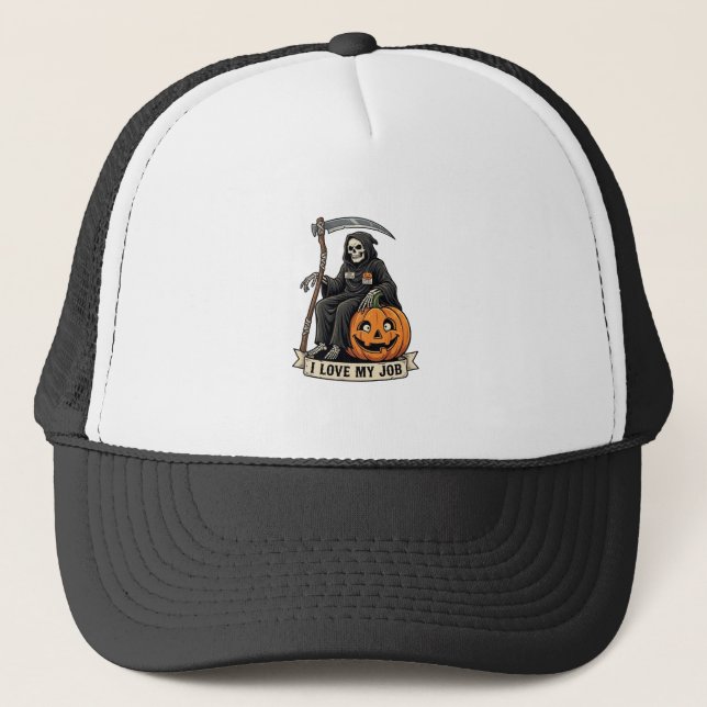 Casquette Moissonneur sinistre Emploi d'amour Halloween Citr (Devant)