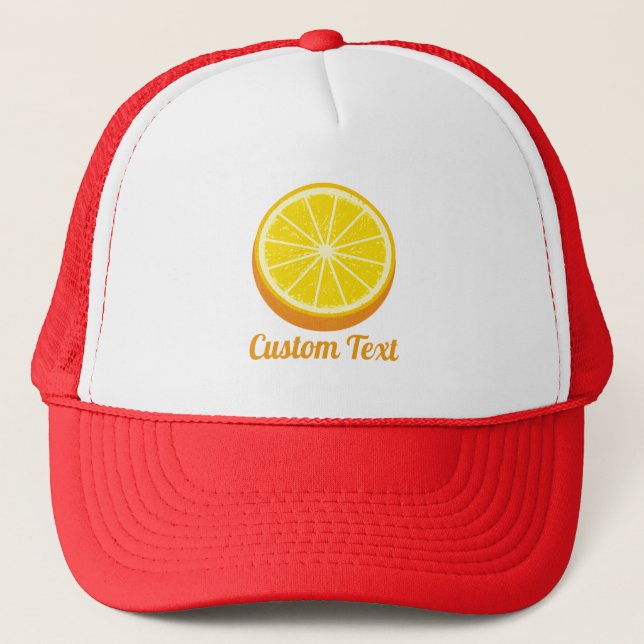 Casquette Moitié orange (Devant)