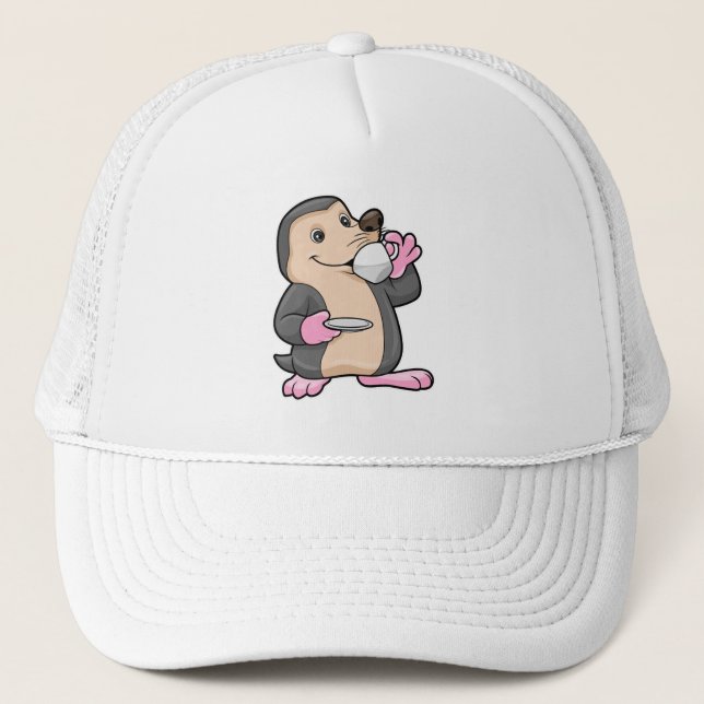 Casquette Mole avec coupe de café et soucoupe (Devant)