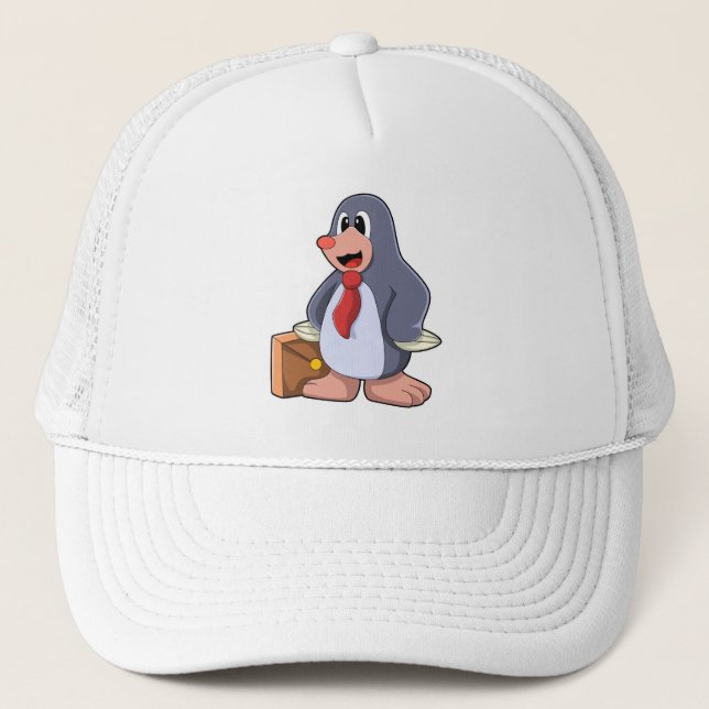 Casquette Mole comme entrepreneur avec sac (Devant)