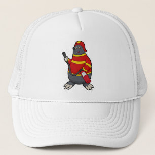 Casquette Mole en pompier avec extincteur