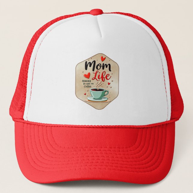 Casquette Mom Life Coffee Time – Minimal Design (Devant)