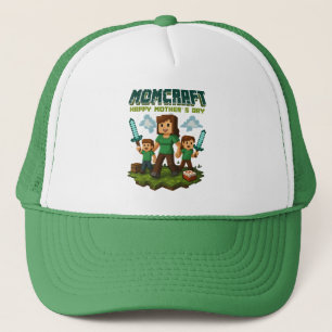 Casquette Momcraft Joyeux Fête des Mères Drôle Joueur Maman