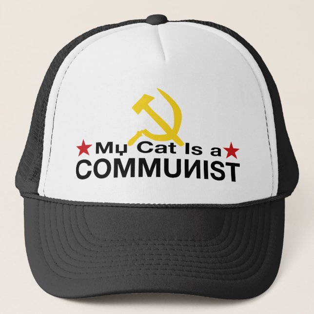 Casquette Mon chat est un COMMUNISTE (Devant)