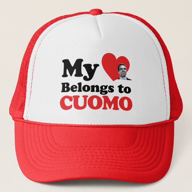 Casquette Mon coeur appartient à Cuomo (Devant)
