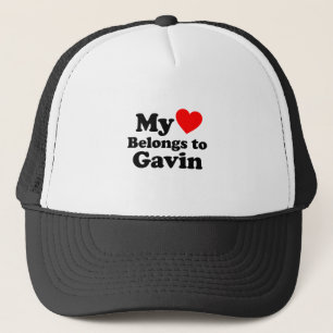 Casquette Mon coeur appartient à Gavin