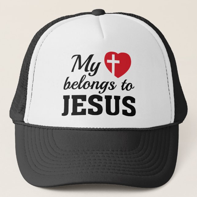Casquette Mon Coeur appartient à Jésus (Devant)