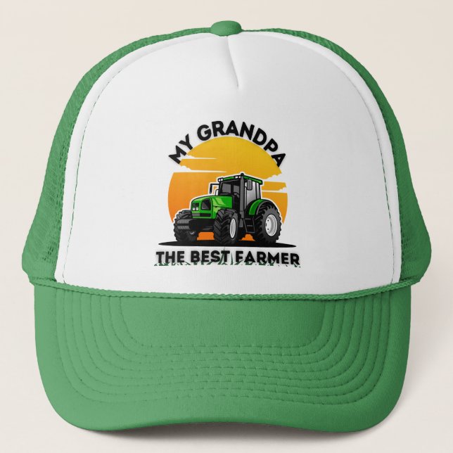 Casquette Mon Grand-Père Le Meilleur Agriculteur Jamais (Devant)
