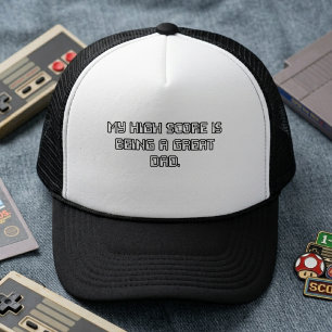 Casquette Mon meilleur score est d'être un super papa