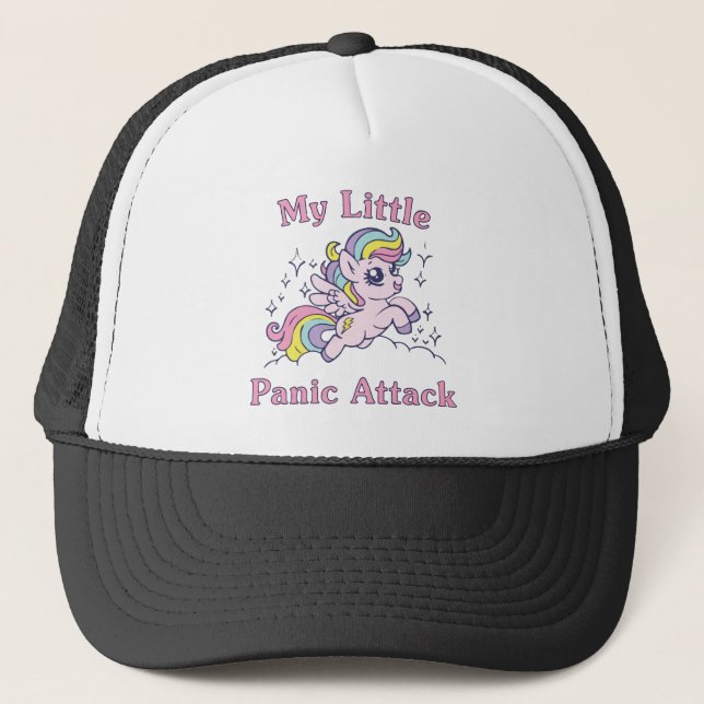 Casquette Mon petit licorne de crise de panique (Devant)