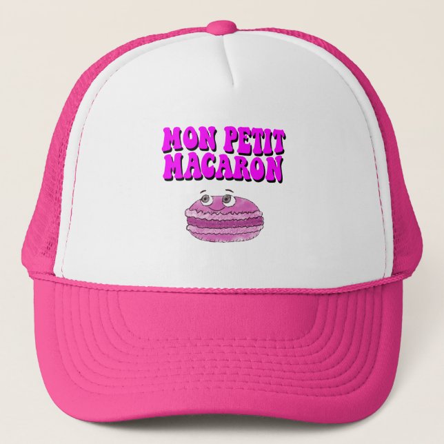 Casquette Mon Petit Macaron Texte Super rétro (Devant)