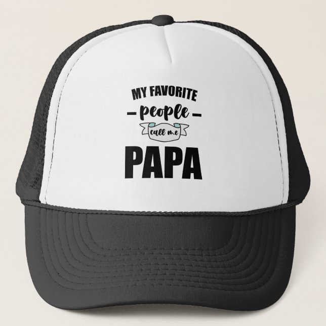 Casquette Mon Peuple Préféré M'Appelle Papa Père Nouveau Pap (Devant)